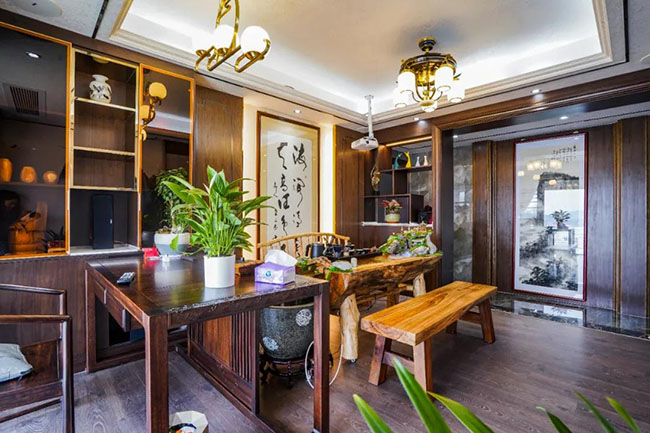 152㎡新中式四居室，古典與現(xiàn)代相互碰撞，感受高貴與典雅生活氣息